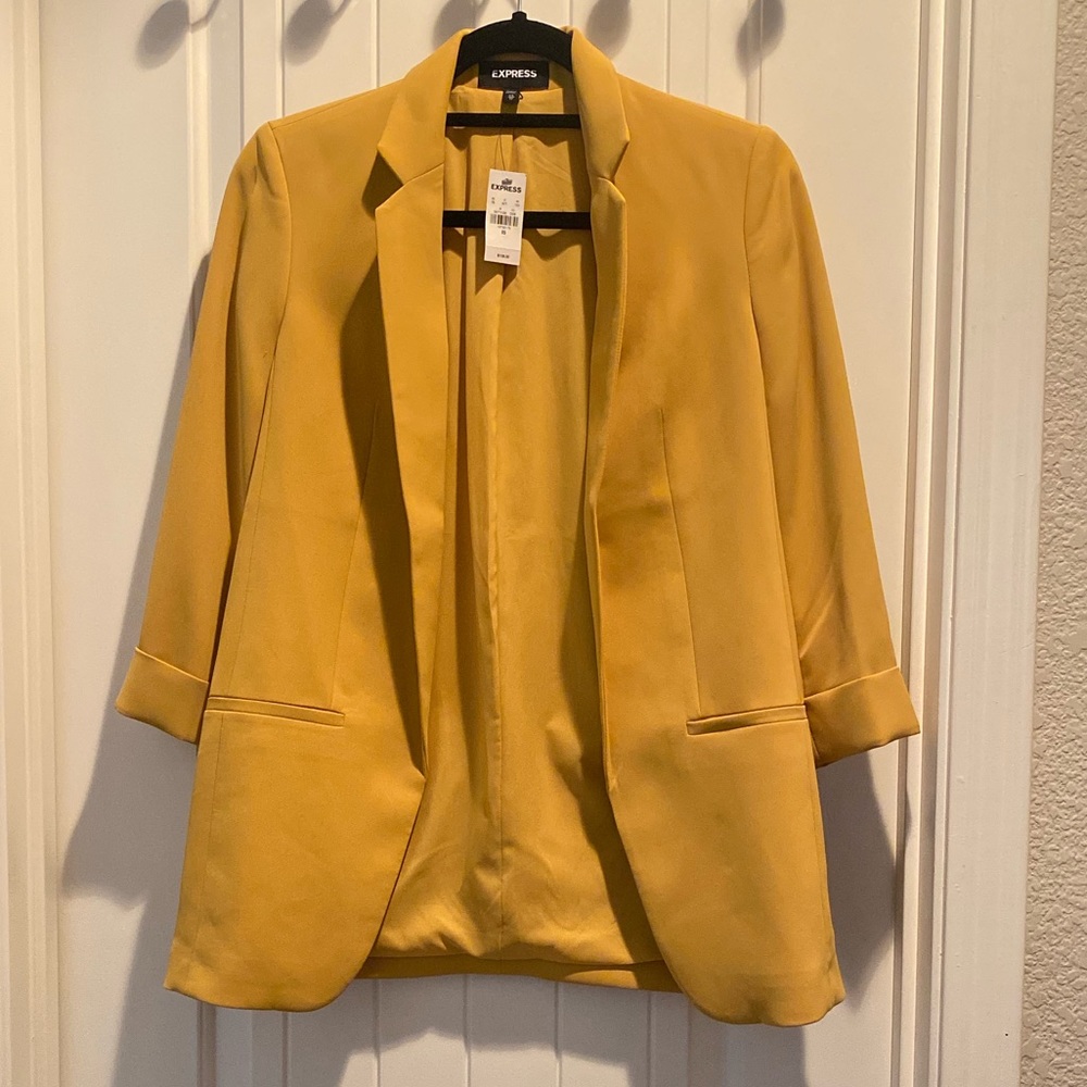 Express Blazer X-small Yellow - Picture 2 of 5